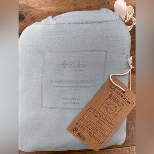 New with Tag Kyte Baby Bamboo Fitted Crib Sheet Seafoam Green